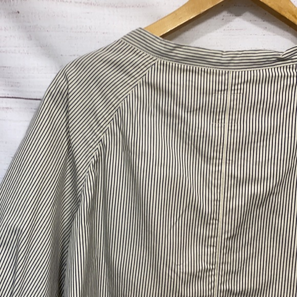 beige striped * GAP * drawstring neckline jacket S - Picture 11 of 13